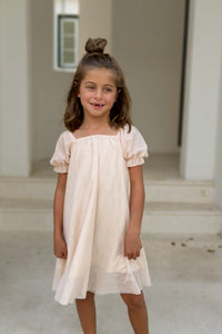 SS Girl's Dress Posie Dress (natural tulle)