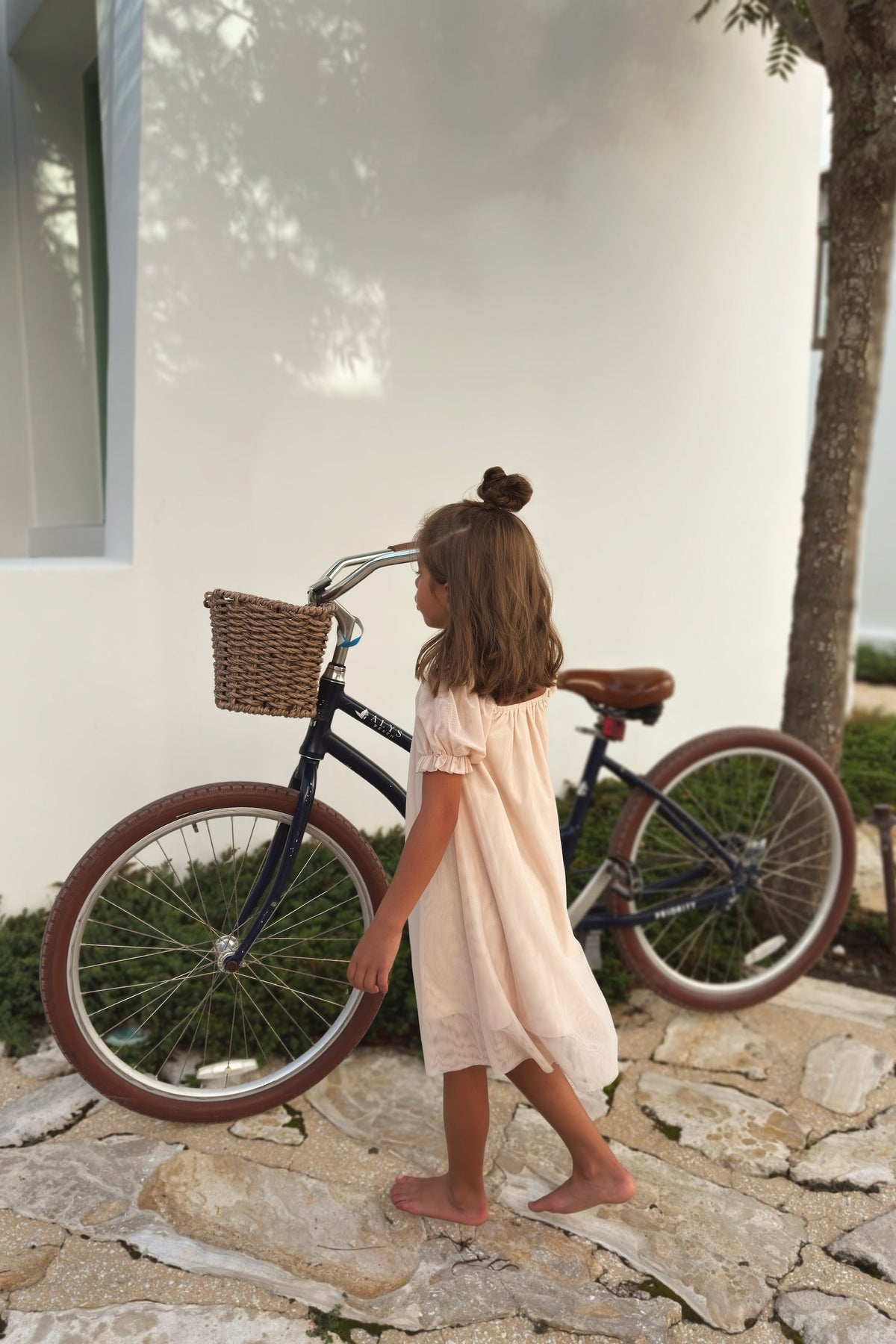 SS Girl's Dress Posie Dress (natural tulle)