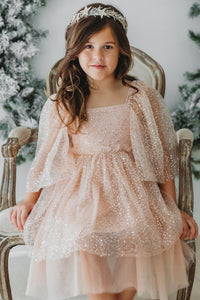 Uma Dress (sequin pink tulle)