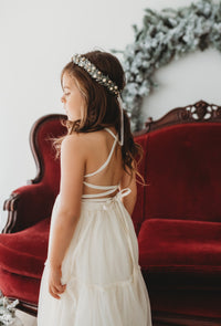SS Girl's Dress Wendy Dress (antique ivory tulle)