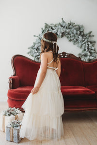 SS Girl's Dress Wendy Dress (antique ivory tulle)
