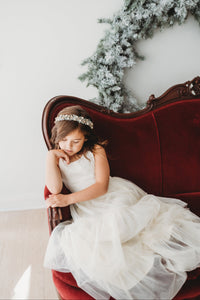 SS Girl's Dress Wendy Dress (antique ivory tulle)