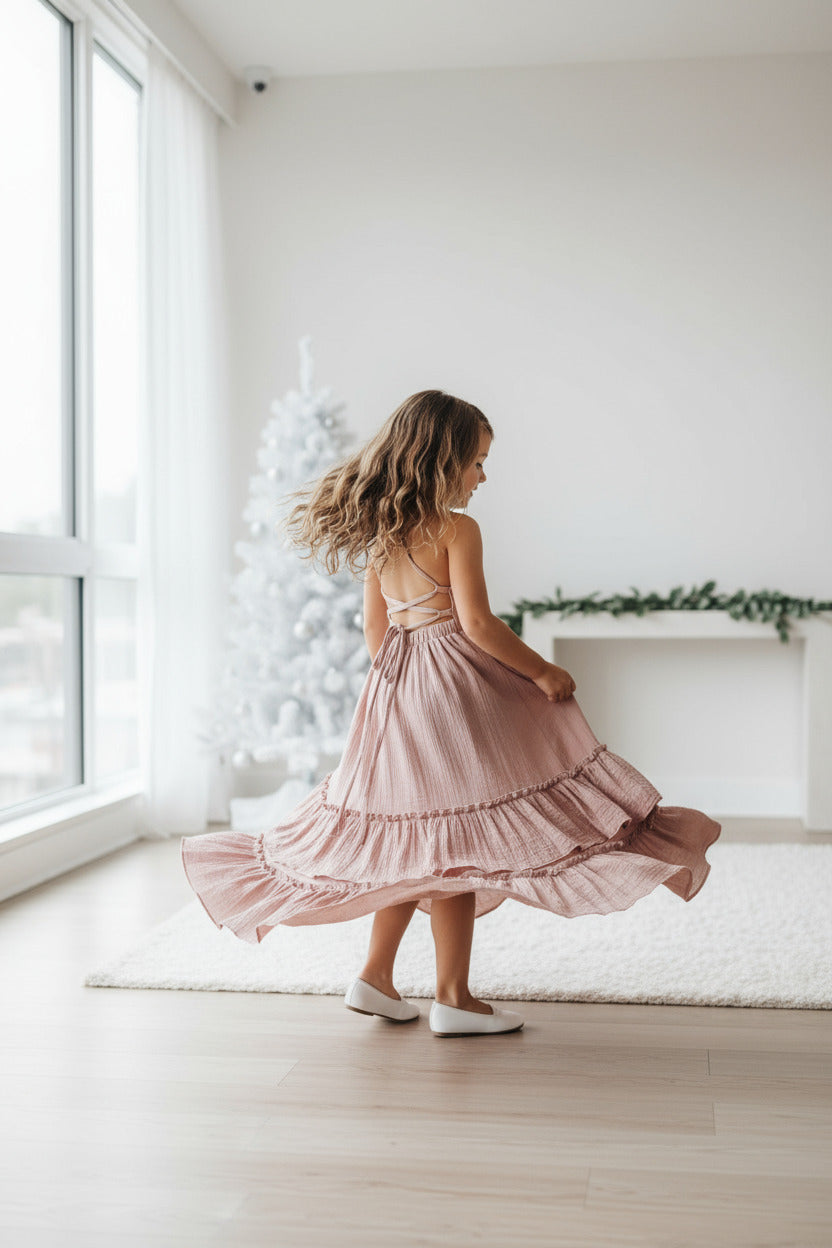 SS Girl's Dress Wendy Dress (peony muslin)