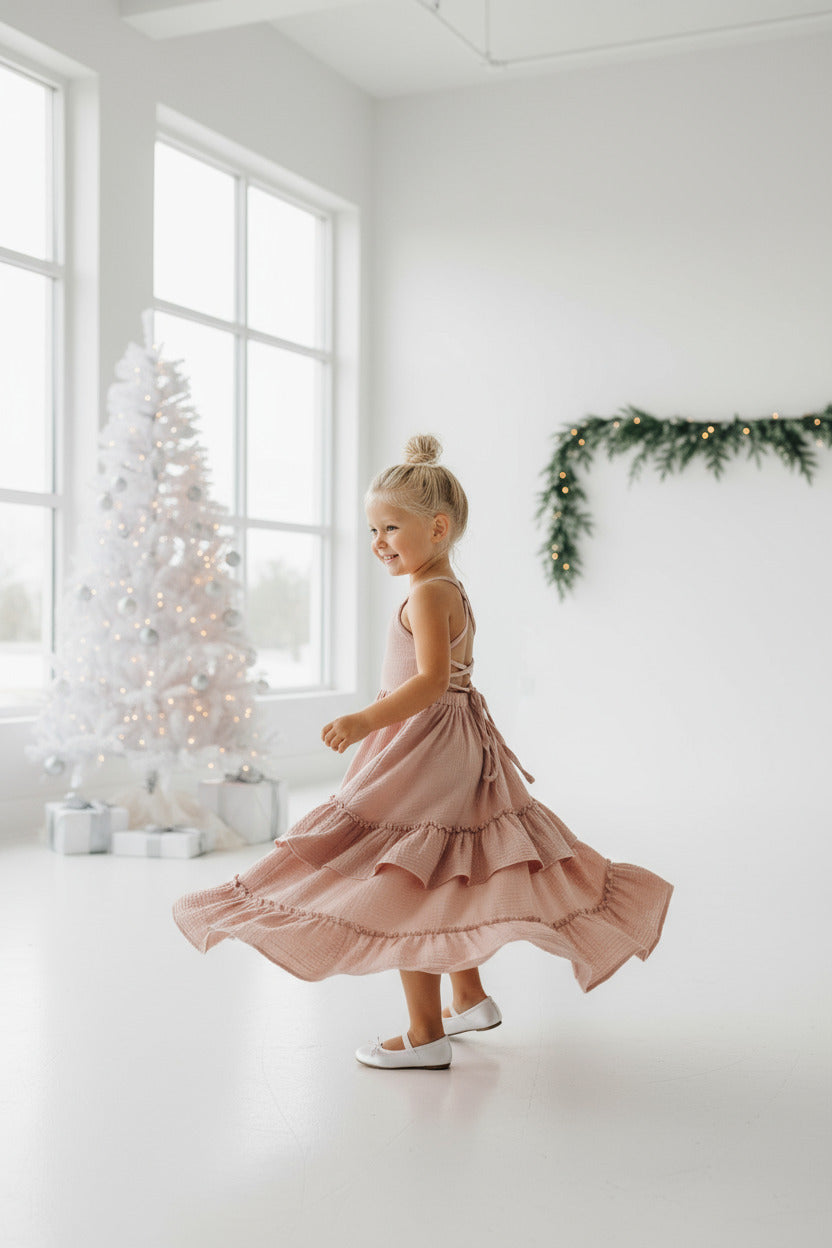 SS Girl's Dress Wendy Dress (peony muslin)