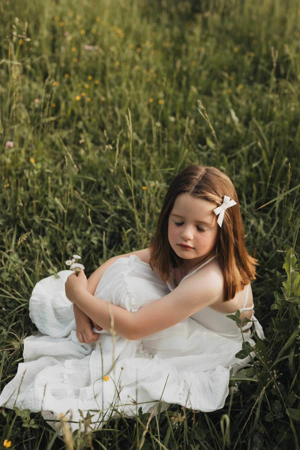 SS Girl's Dress Wendy Dress (white muslin) SUMMER SALE