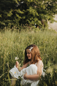 SS Girl's Dress Wendy Dress (white muslin) SUMMER SALE