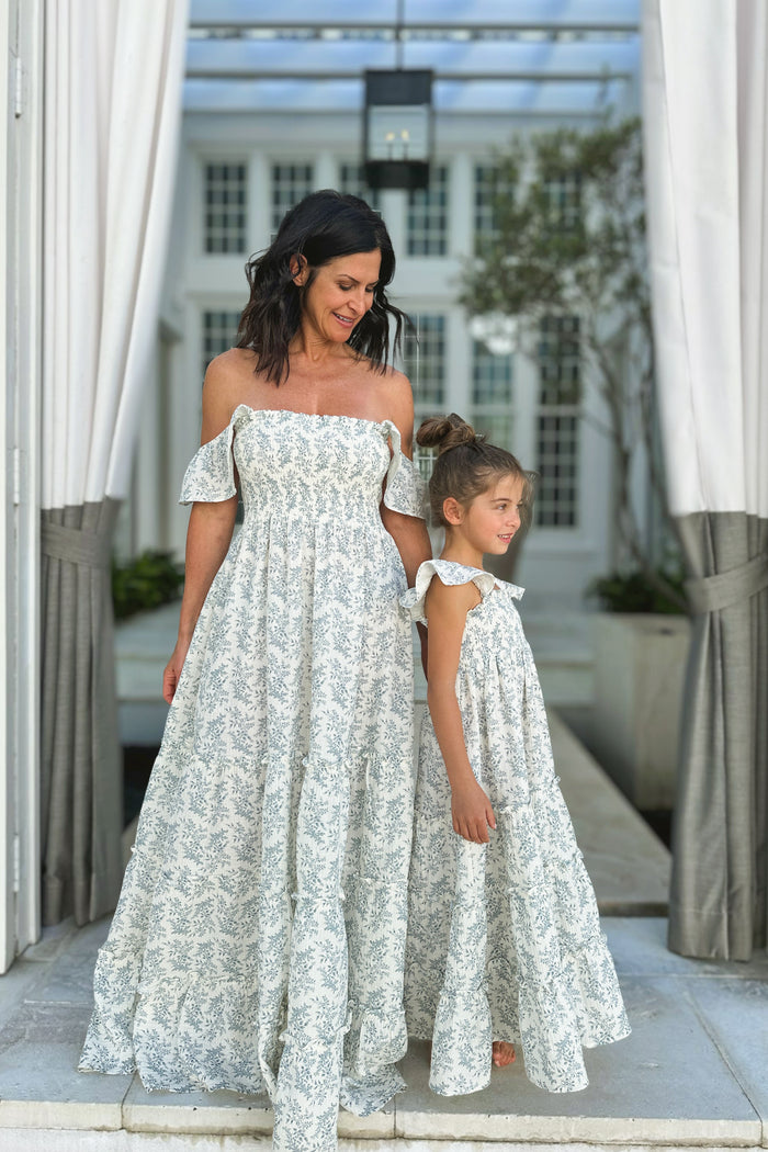 Women's Marabella Dress (blue mist floral)