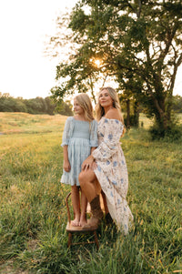 SS Girl's Dress Karina Dress (blue chiffon)