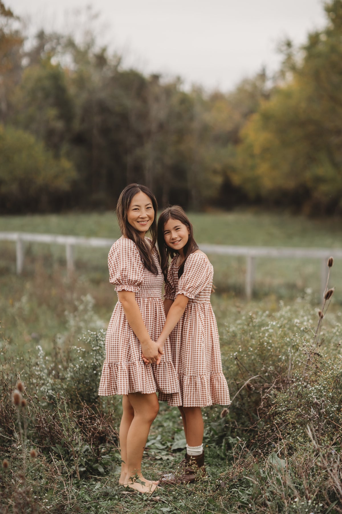 SS Girl's Dress Karina Dress (brown gingham)