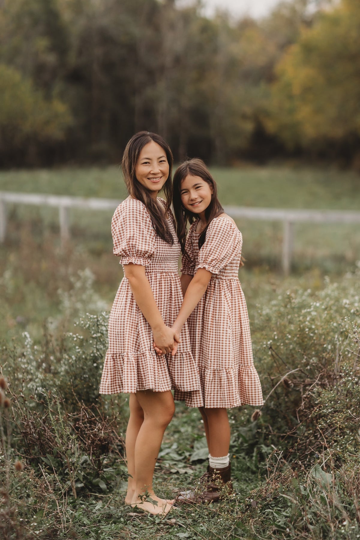 SS Women's Dress Women's Karina Mini (brown gingham)