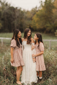 SS Girl's Dress Karina Dress (brown gingham)