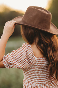 SS Girl's Dress Karina Dress (brown gingham)