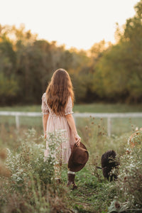 SS Girl's Dress Karina Dress (brown gingham)
