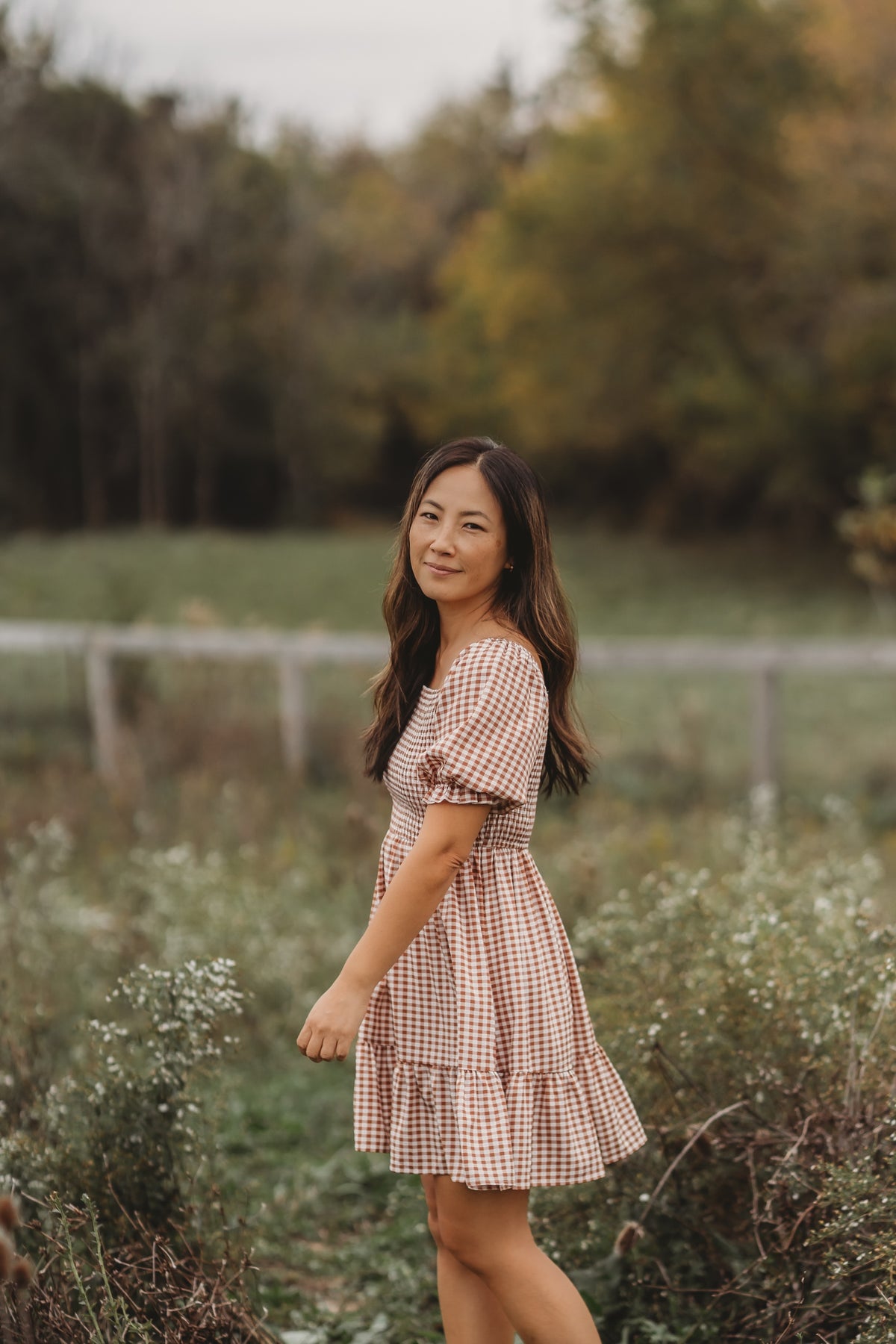 SS Women's Dress Women's Karina Mini (brown gingham)