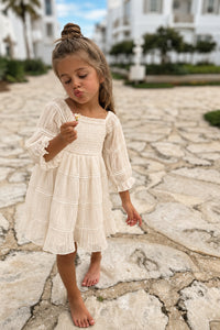 SS Girl's Dress Karina Dress (ivory chiffon)