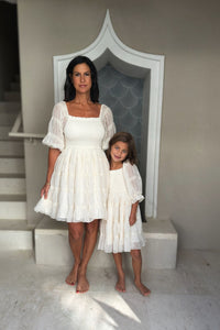 SS Girl's Dress Karina Dress (ivory chiffon)