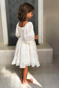SS Girl's Dress Karina Dress (ivory chiffon)