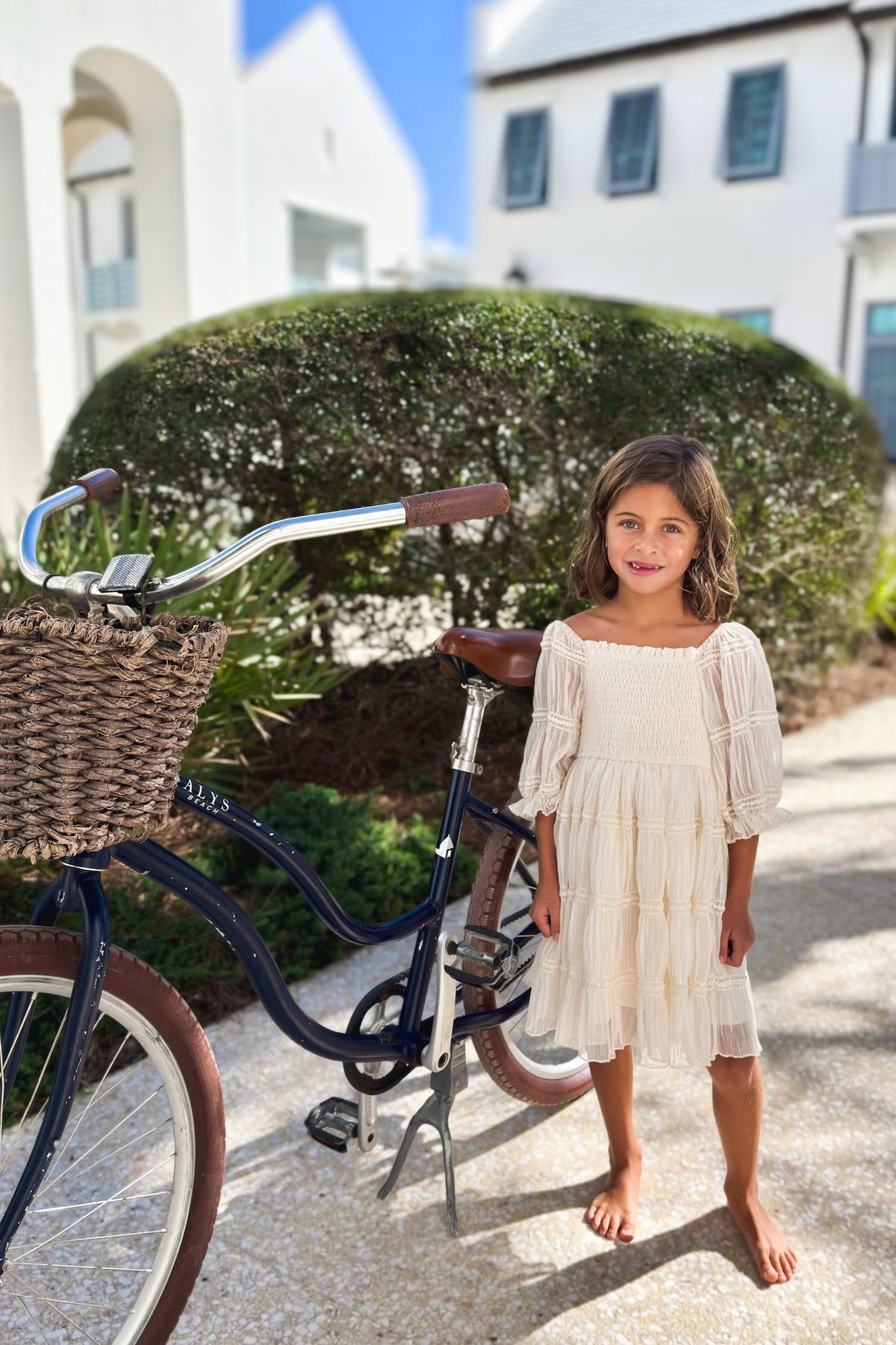 SS Girl's Dress Karina Dress (ivory chiffon)