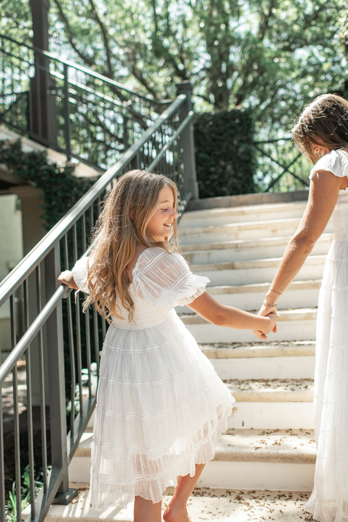 Karina Dress (white chiffon)