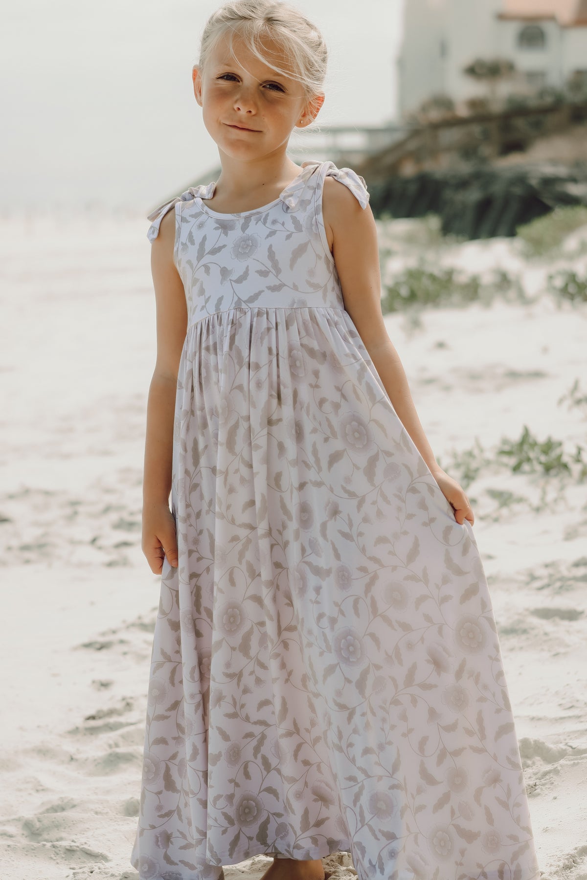 LB Girl's Dress Liza Maxi (windblown floral)