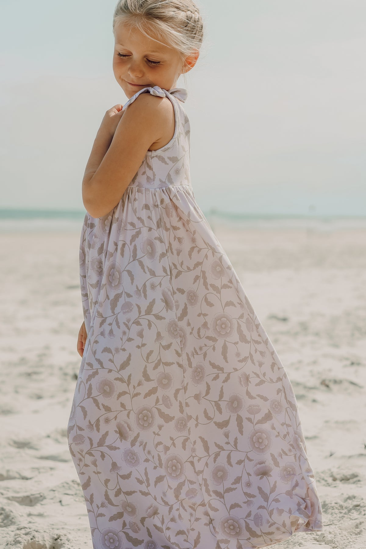 LB Girl's Dress Liza Maxi (windblown floral)
