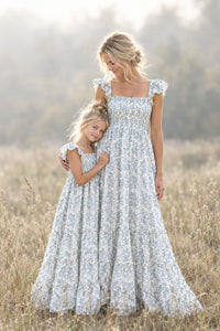 SS Girl's Dress Marabella Dress (blue mist floral)