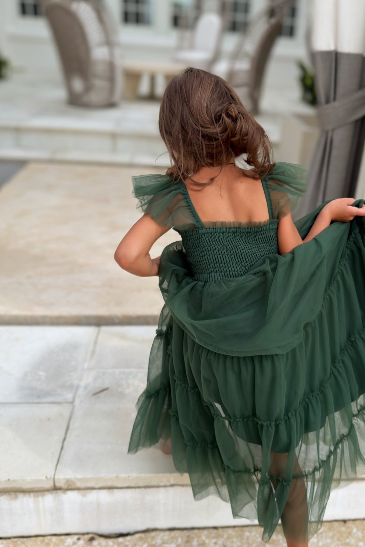 SS Girl's Dress Marabella Dress (forest tulle)