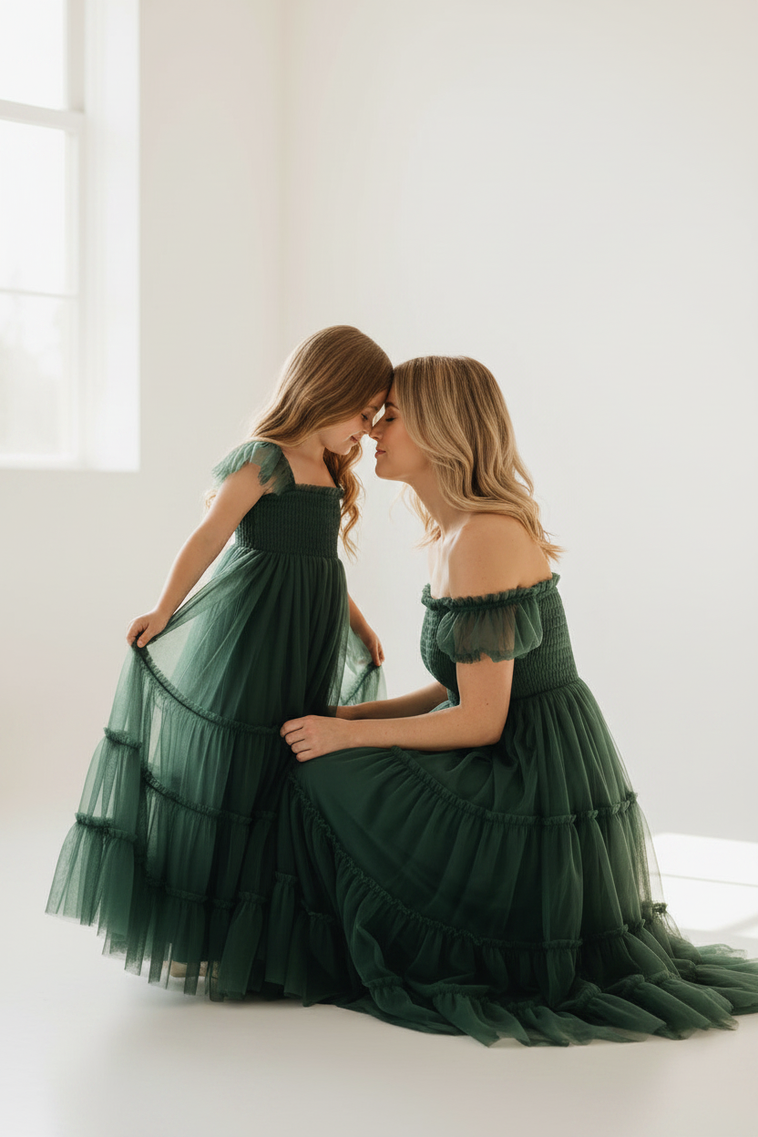 SS Girl's Dress Marabella Dress (forest tulle)