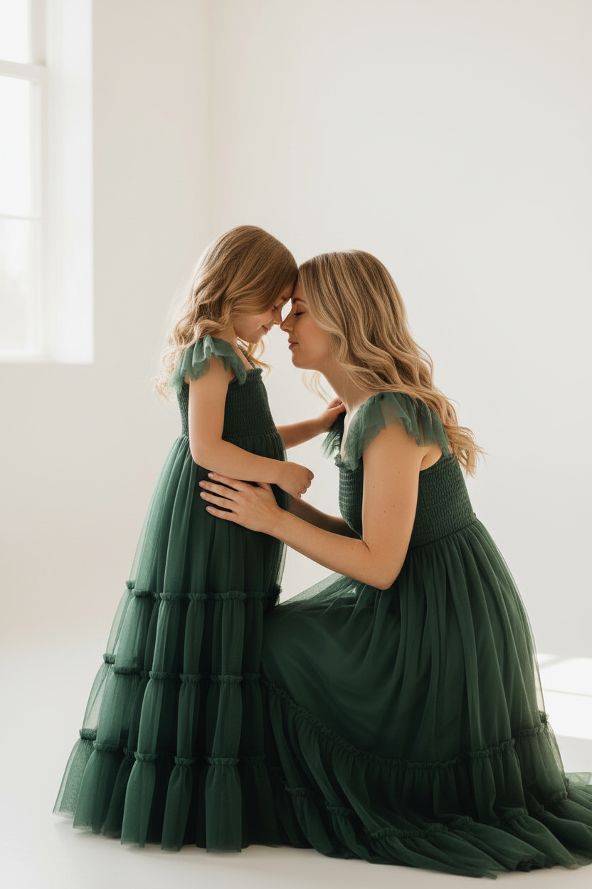 SS Girl's Dress Marabella Dress (forest tulle)