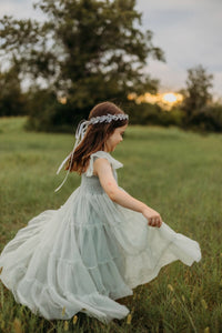SS Girl's Dress Marabella Dress (mint tulle)