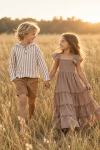 SS Boy's Bottoms Knox Shorts (amber linen)