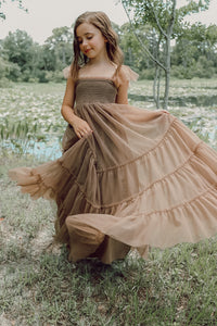 SS Girl's Dress Marabella Dress (mocha tulle)
