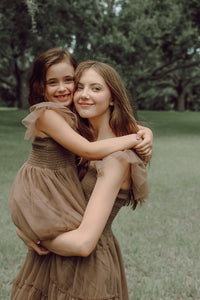 SS Girl's Dress Marabella Dress (mocha tulle)