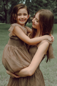 SS Girl's Dress Marabella Dress (mocha tulle)