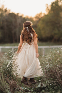 SS Girl's Dress Noelle Dress (sequin natural tulle)
