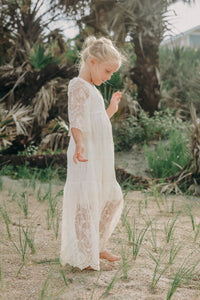 SS Girl's Dress Ophelia Maxi (ivory lace)