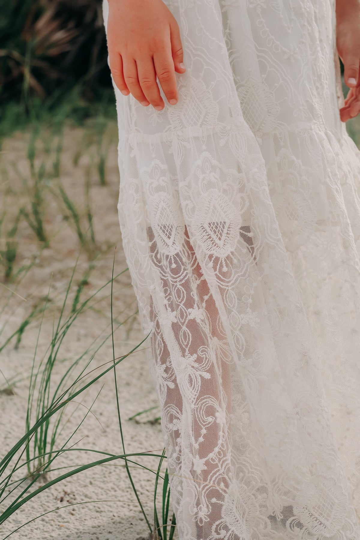 SS Girl's Dress Ophelia Maxi (ivory lace)