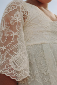 SS Girl's Dress Ophelia Maxi (ivory lace)