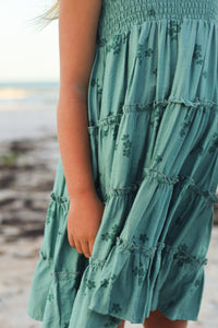 SS Girl's Dress Pia Dress (jade bloom)
