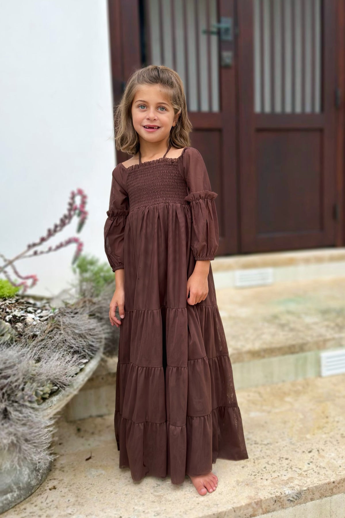 SS Girl's Dress Pippa Maxi (cocoa tulle)