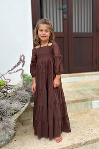 SS Girl's Dress Pippa Maxi (cocoa tulle)