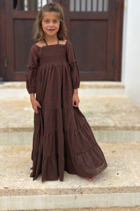 SS Girl's Dress Pippa Maxi (cocoa tulle)
