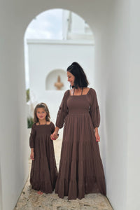 SS Girl's Dress Pippa Maxi (cocoa tulle)