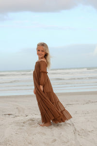 SS Girl's Dress Pippa Maxi (cocoa tulle)