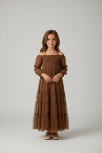 SS Girl's Dress Pippa Maxi (cocoa tulle)