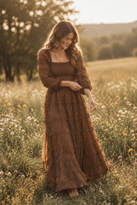 SS Women's Dress Women's Pippa Maxi (mocha chiffon)