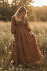 SS Women's Dress Women's Pippa Maxi (mocha chiffon)