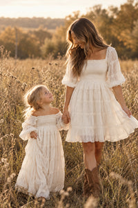 SS Girl's Dress Pippa Maxi (ivory chiffon)