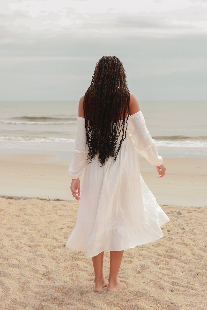 Women's Pippa Dress (white muslin)