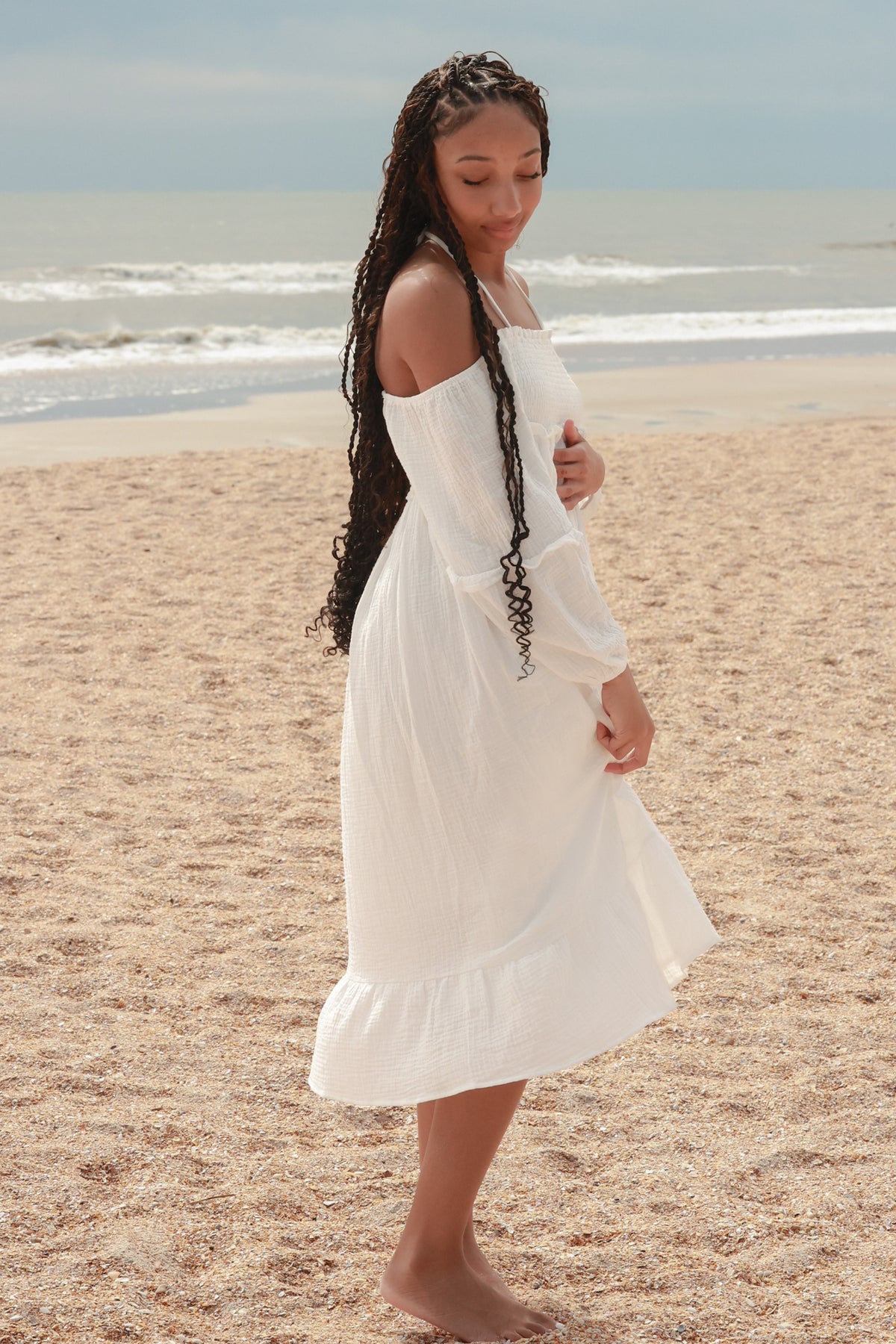 Women's Pippa Dress (white muslin)